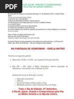 Jornada de Jejum...
