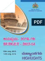 Budget Highlightes Kan 2013 14