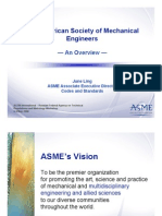 The American Society of Mechanical Engineers: - An Overview