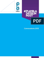 Puebla Capital Del Diseño (2013) - Convocatoria Puebla Design Fest