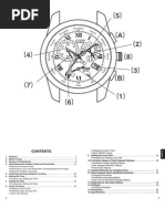 DG Citizen Watch Manual Model BL8030-53A