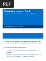 Developing Kernels: Part 2: Algorithm Considerations, Multi-Kernel Programs and Optimization