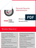 Module 03 - Security Policy