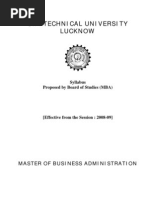 Download Mba Syllabus 2008-09 by ashishjain18 SN16580040 doc pdf