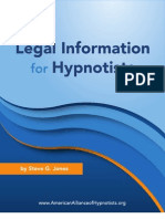 Legal Information for Hypnotists