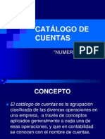 Catálogo de Cuentas Numerico