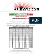 No Limit Mexican Poker - $1,500 Guaranteed