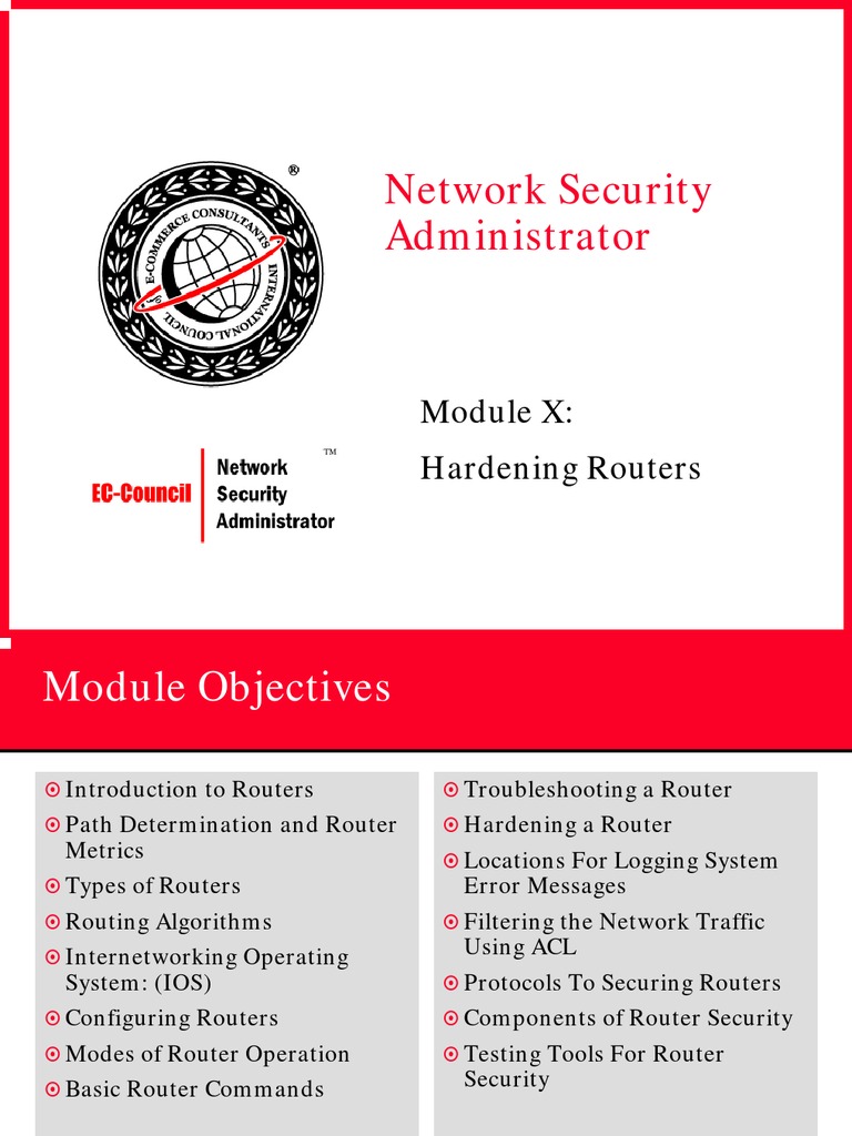 Module 10 - Hardening Router | PDF