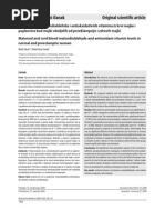 Download Maternal and cord blood malondialdehyde and antioxidant vitamin levels in normal and preeclamptic women by profmsuhail7748 SN16580729 doc pdf