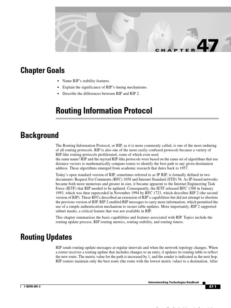 Routing Information Protocol: Chapter Goals | PDF | Routing | Router ...