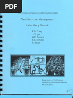 Plant Nutritional Management - Lab Manual - R.B. Corey Et Al - 2002