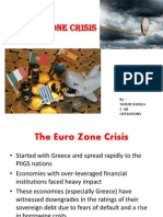 Euro Zone Crisis: by - Tarun Shukla E - 08 Operations