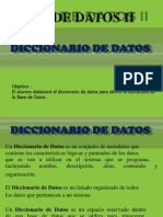 Diccionario Datos II