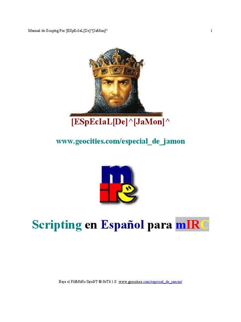 Scripting en Español para mIRC | PDF | Internet Relay Chat | Programa ...