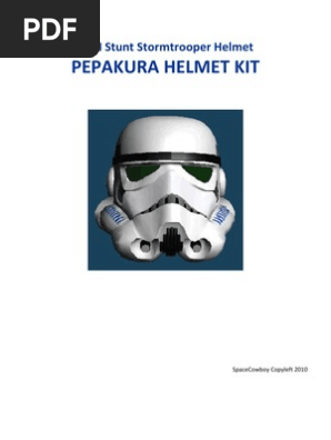 ANH Stunt Stormtrooper Helmet-Pepakura