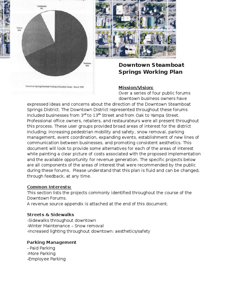 Downtown Revitalization Plan Pdf Taxes Business