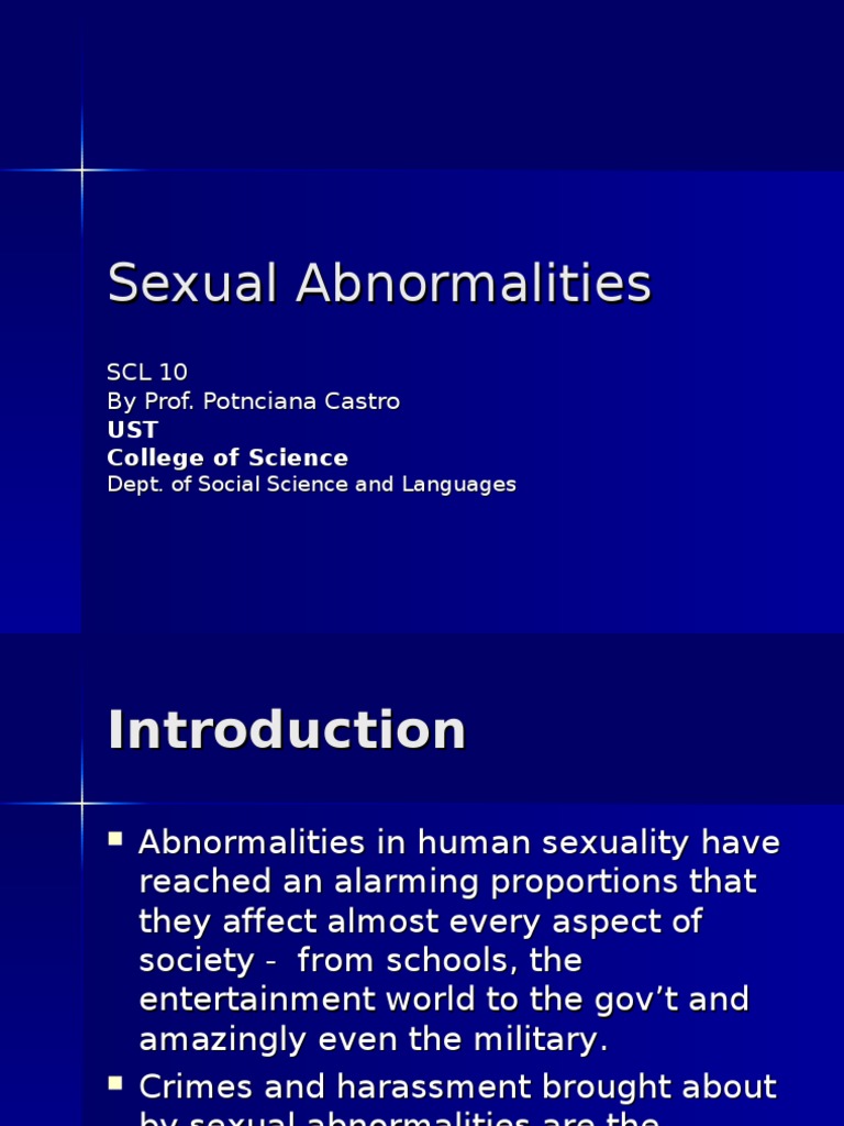 Lecture On Sexual Abnormalities Sexual Dysfunction Sexual Intercourse