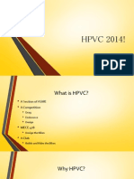 HPVC 2014 Meeting 1