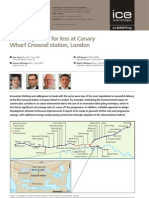 Achieving more for less at Canary Wharf Crossrail station