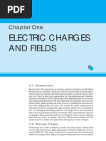 Electric Charges and Fields