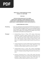 Download Peraturan KPU No 06 Tahun 2008 Tentang Susunan Organisasi Dan Tata Kerja Sekretariat Jenderal KPU Sekretariat KPUD Provinsi  Kabupaten Kota by Agustinus Rusdianto Berto SN165904772 doc pdf