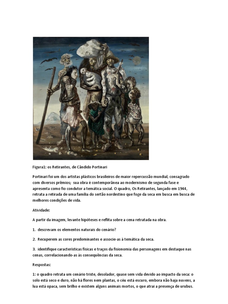 Análise da obra "Os Retirantes" | PDF | Natureza