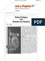 Reloj Antiguo Con Ruedas de Madera - Mi Mecanica Popular