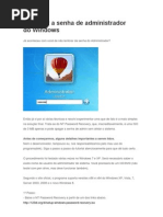 Remover a Senha de Administrador Do Windows