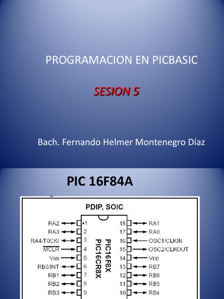 Fundamentos de Programación en PicBasic | PDF
