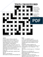 Competition Crossword: Prizes For The First Two Correct Solutions Drawn. Closing Date: 31 December