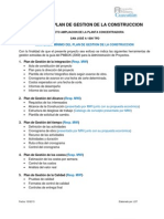 Modelo de Plan de Gestion de La Construccion