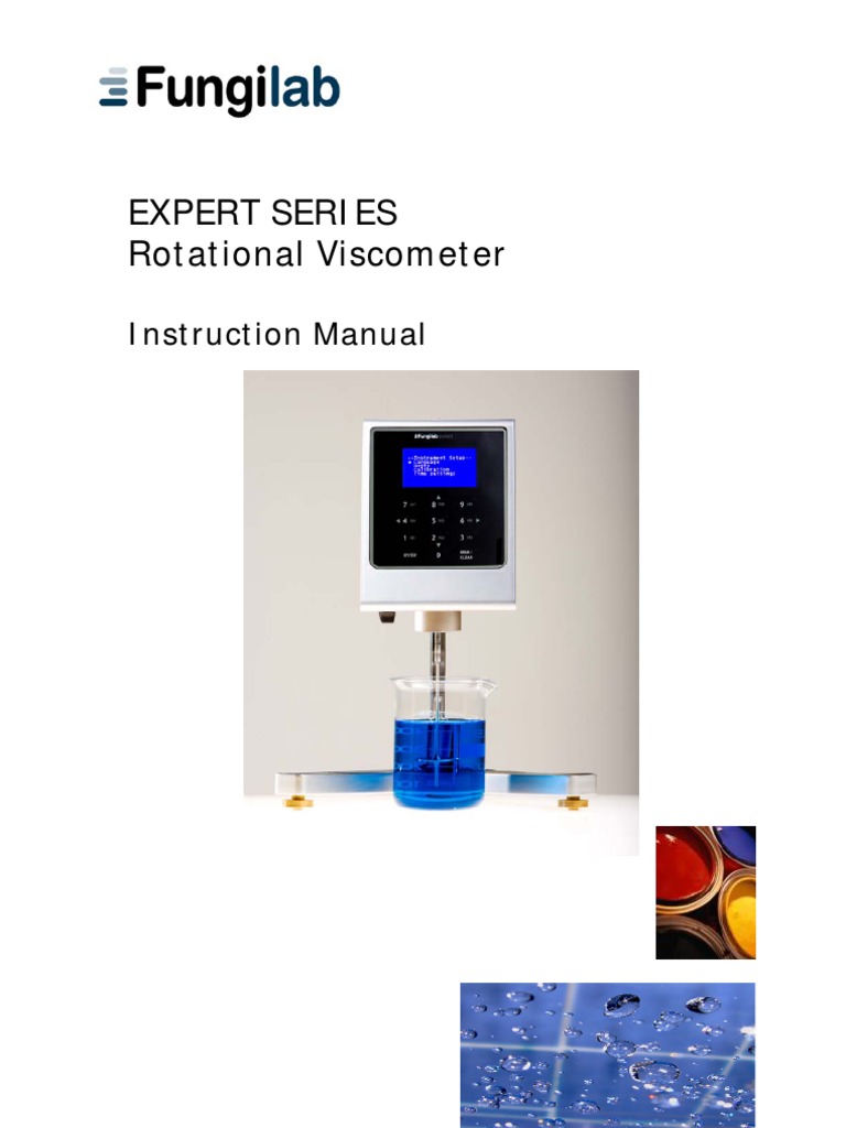 Fungilab Viscometer Manually
