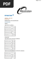 Dosis de Loratadina y Fenilefrina | PDF | Farmacología | Enfermedades y ...