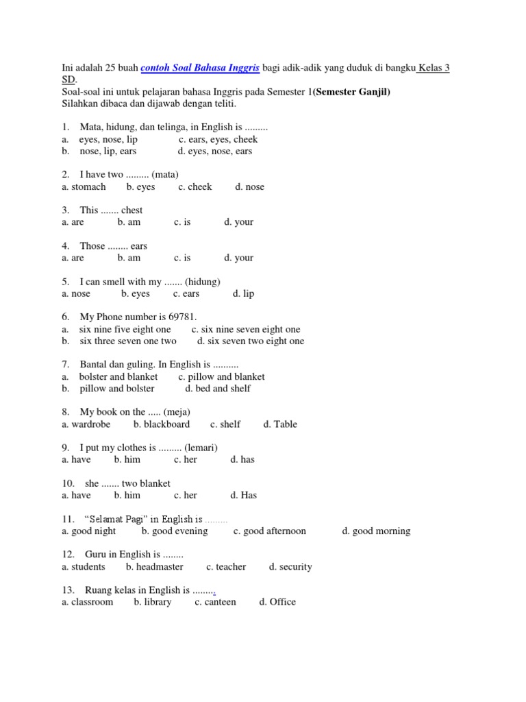 Soal Latihan Materi Clothes Ilmusosial Id