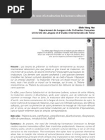 La théorie du sens et la traduction des facteurs culturels