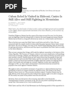 Download Matthews Interview of Fidel Castro 1957 three part set by Cuba5259 SN16593818 doc pdf