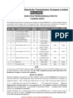 Requires: West Bengal State Electricity Transmission Company Limited