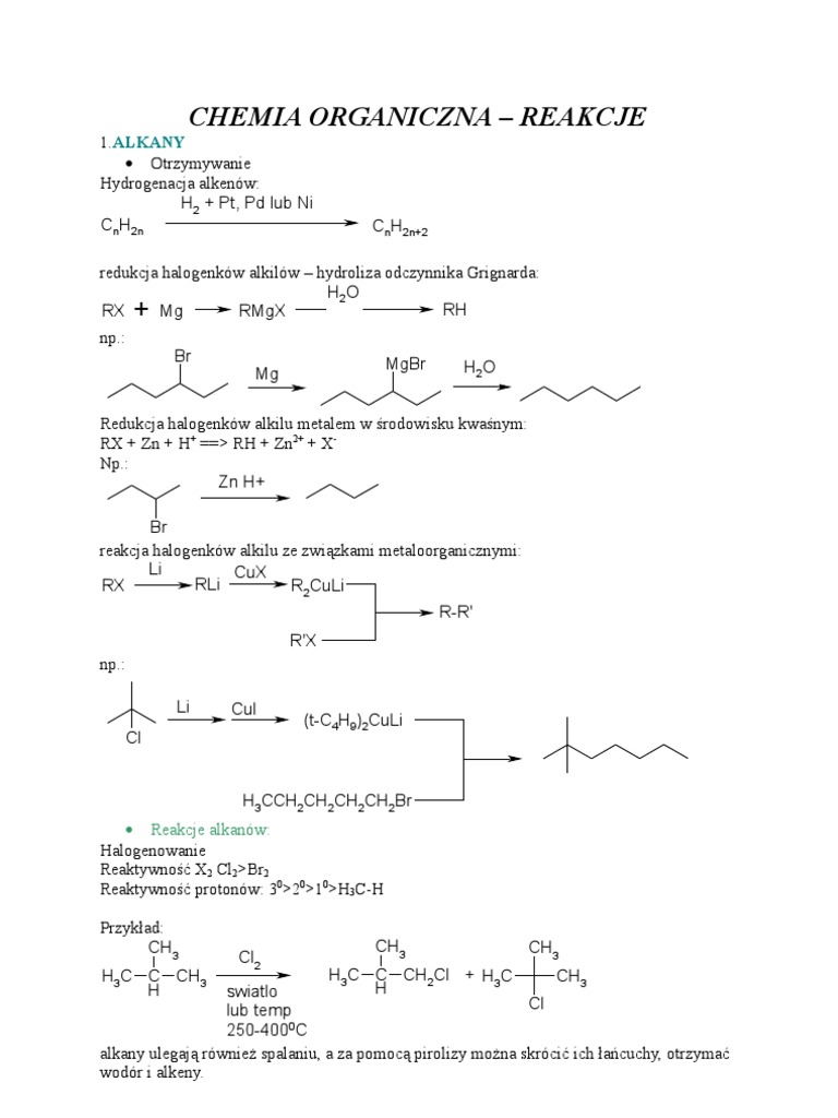 Reakcje Wody Z Magnezem Przeprowadza Się Umieszczając Palący Się Magnez -CHEMIA-ORGANICZNA-REAKCJE