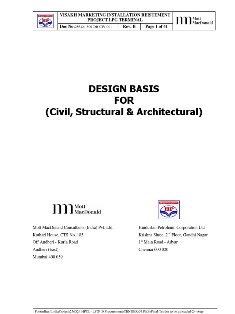 Civil Design Basis | PDF