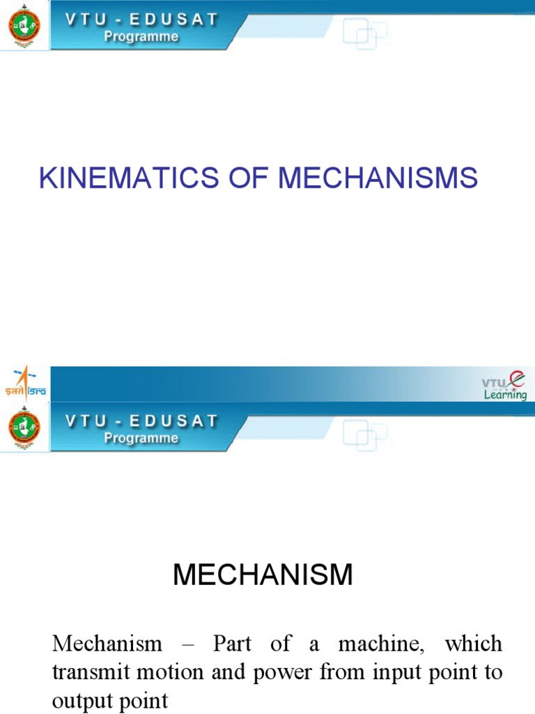Mechanism 1 Download Free Pdf Kinematics Euclidean Geometry