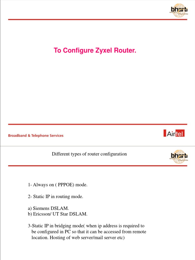 Zyxel Router Configuration Guide | PDF | Computers | Technology ...