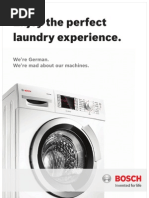 Bosch Washing Machine Brochure 