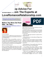 Relationship Advice For Women From The Experts at