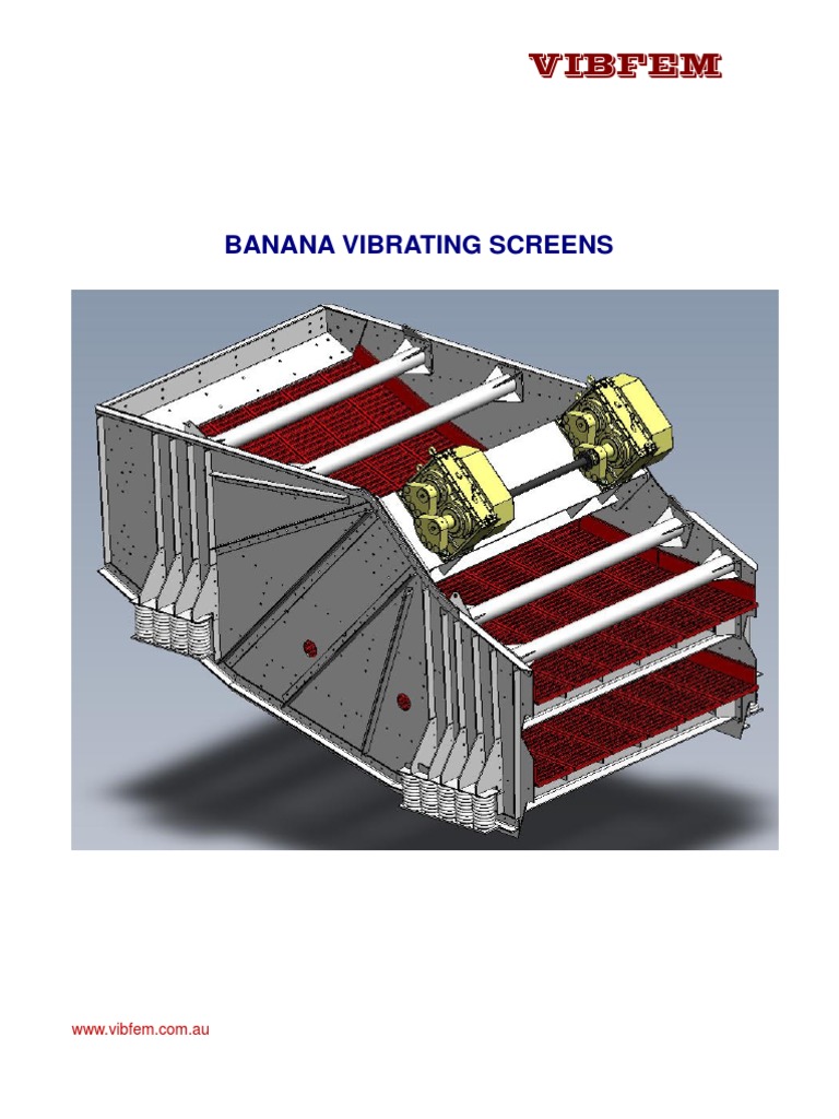 Banana Vibrating Screens Specifications | PDF | Computers | Technology ...