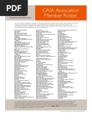 Caia Memberroster