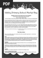 2013 Ashby Primary School Market Day Stall Holder Packet