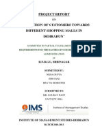 Project Report "Perception of Customers Towards Different Shopping Malls in Dehradun"