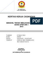 Kertas Kerja Teknik Menjawab Sains Siri 1 2013