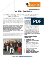 Asian MS Newsletter Autumn Issue, 2011