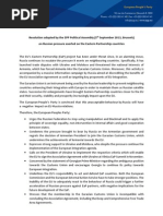 Download EPP Resolution on Russian pressure on Eastern Partnership countries by EPP - European Peoples Party SN166006007 doc pdf